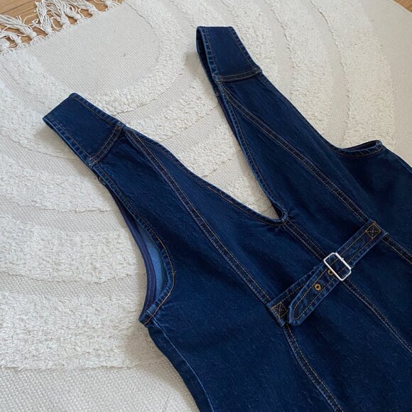 NWOT Anthropologie Pilcro Denim Midi Vest Dress - Picture 11 of 12